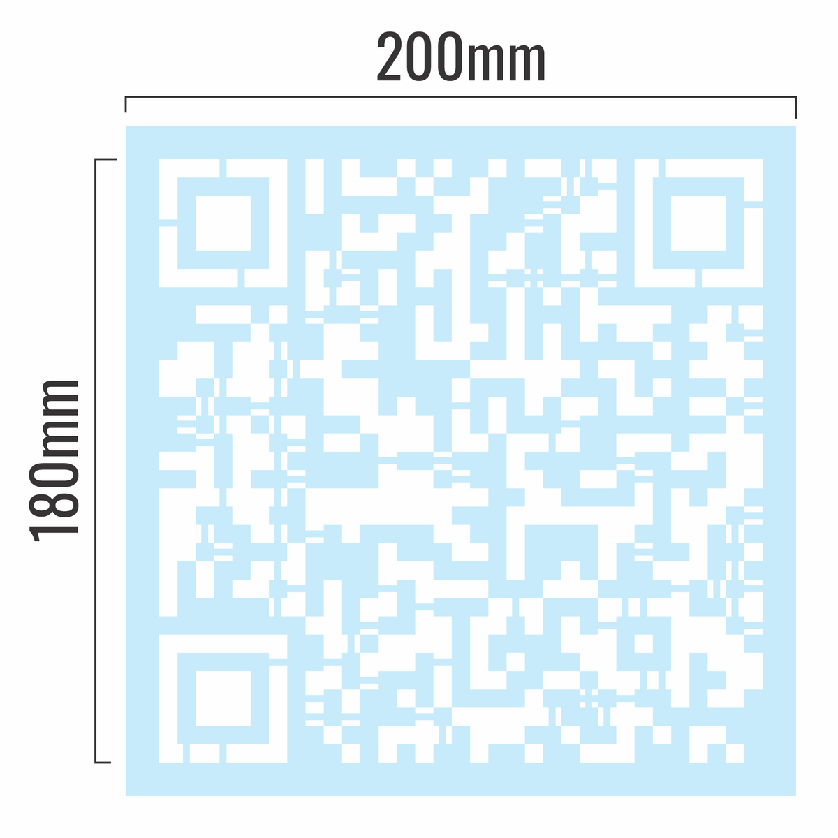 Quevy Stencil Classic | Die wiederverwendbare QR-Code Sprüh-Schablone