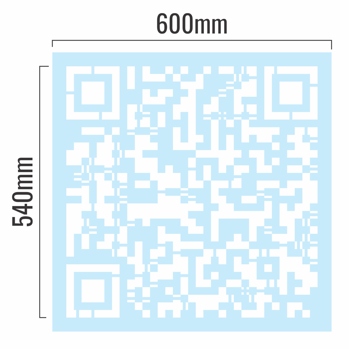 Quevy Stencil Classic | Die wiederverwendbare QR-Code Sprüh-Schablone