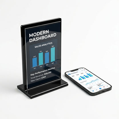 Quevy Tischaufsteller: Google Bewertungen & Links smart teilen (NFC + QR)